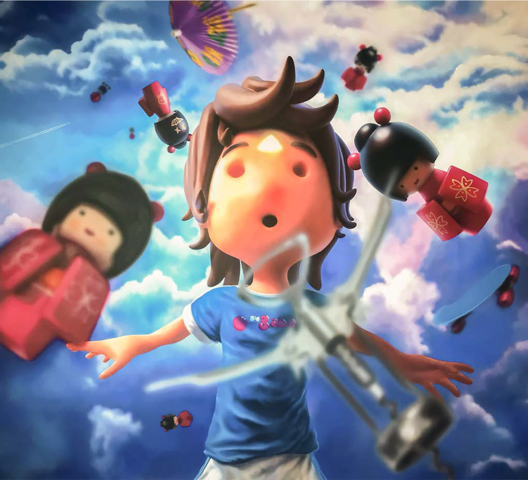 “Sunday Afternoon” -  Acrylic on canvas, 170 x 140 cm, 2023